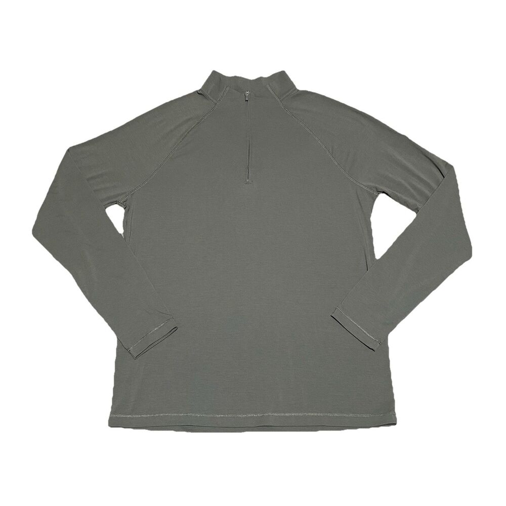 G/FORE Luxe Quarter Zip Pullover Mens M Sage Green Performance Athleisure Golf